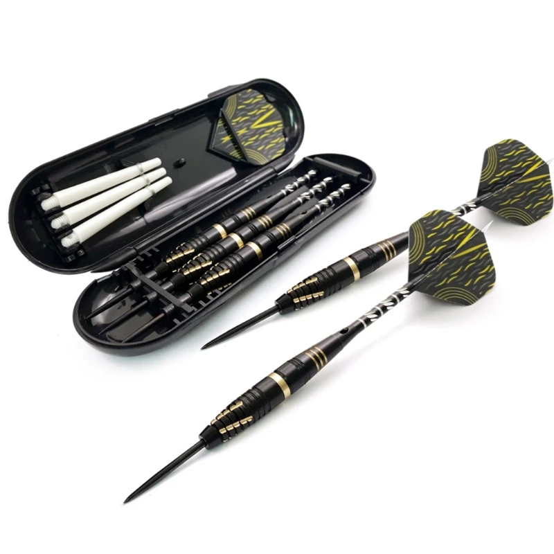 

3 Pcs Professional Competition Replaceable Sticks Needle Tip Darts Set with Storage Case Beginner Throwing Hard Dart