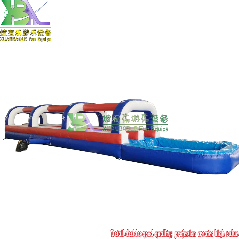 Летняя любовь копать бассейн двойная направляющая надувная водная горка с