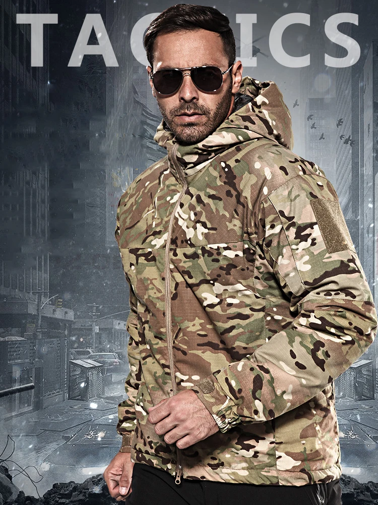 

PAVEHAWK Multicam Camouflage Waterproof Hunting Jacket Men Outdoor Coat Down Parkas Fishing Hiking Trekking Women Windbreaker