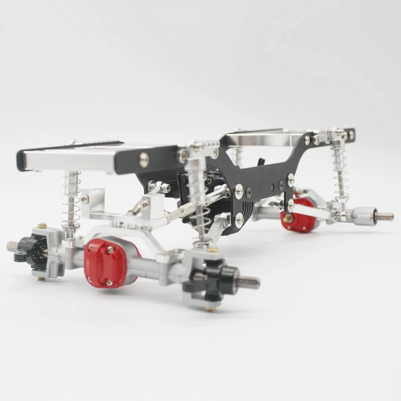 

Metal Pull Rod Link with Tie Rod Mount Seat Accessories,Silver with Metal Front Bumper with Center Net Protection Armor