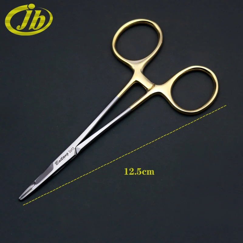 Needle holding pliers (with scissors) 12.5cm surgical operating instrument stainless steel empiecement sharp