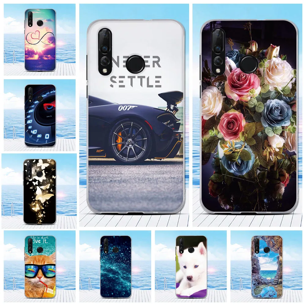 Чехол из ТПУ для телефона Huawei nova 4 силиконовый бампер с узором Nova задняя крышка nova4