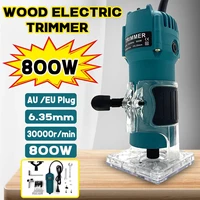 electric trimmer wood router 30000rpm 800w electric hand trimmer woodworking tools engraving slotting trimming carving machine