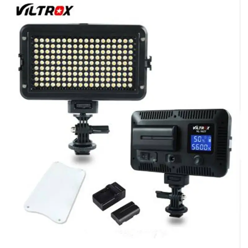 Viltrox VL-162T светодиодный светильник для видеосъемки 3300 K-5600 K двухцветный Диммируемый для камеры Canon Nikon sony DSLR
