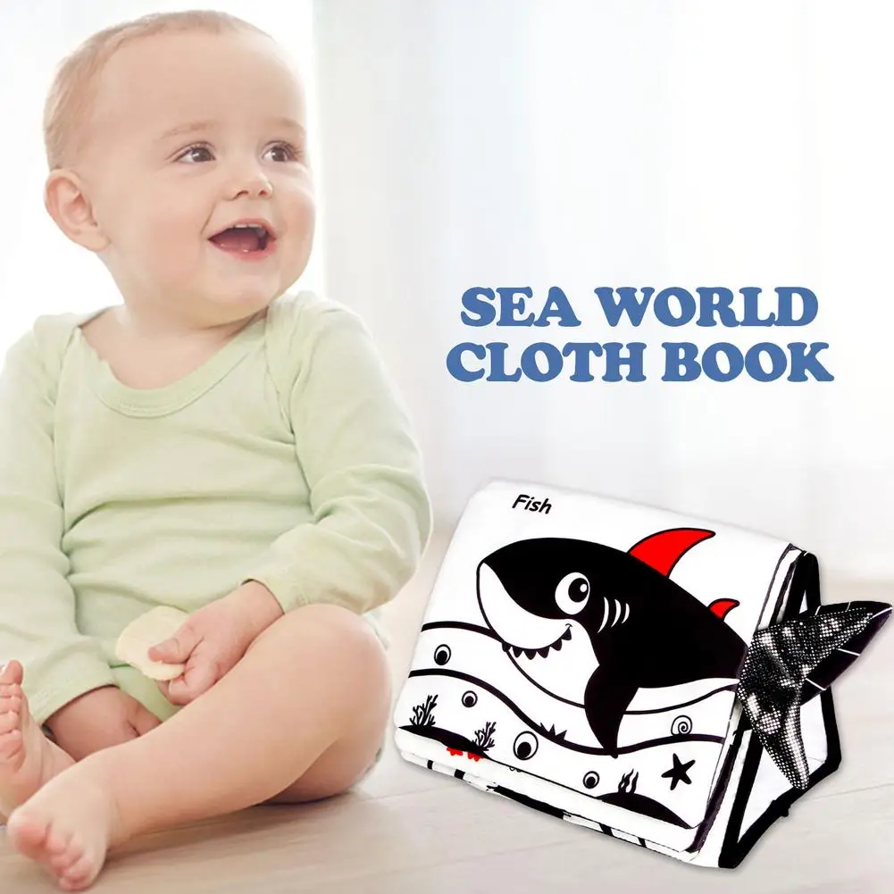Книга из ткани для детей первая мягкая образовательная Ткань о животных