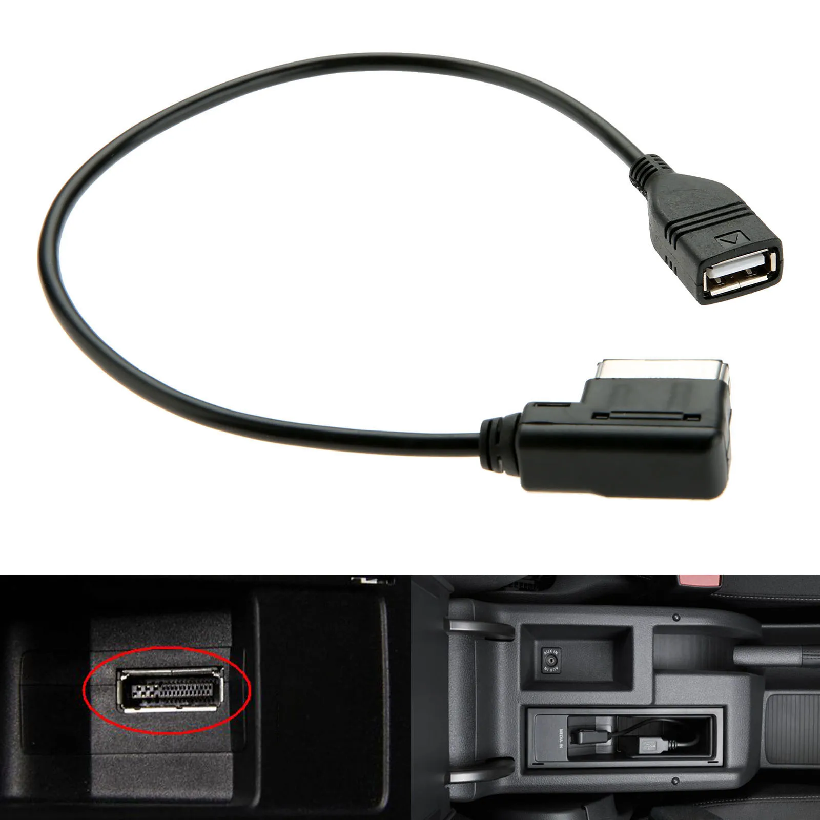Новинка 2020 медиа In AMI MMI MDI AUX к автомобильному музыкальному интерфейсу USB Кабель