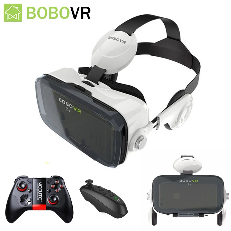 BoBo VR Z4 Очки виртуальной реальности 3D очки гарнитура шлем Cardboad коробка и bluetooth