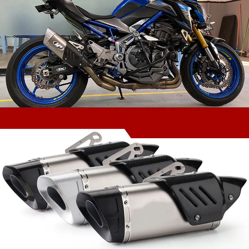 

Универсальный глушитель выхлопных газов для мотоцикла, 38-51 мм, накладка на трубу для мотокросса, наклейка AK M4 для мотоцикла YZF CBR1000, Z800, R6, AK017