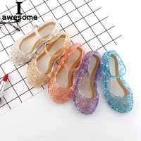 toddler infant kids baby girls wedge cosplay party single princess shoes sandals children high heel girls shoes performance prop