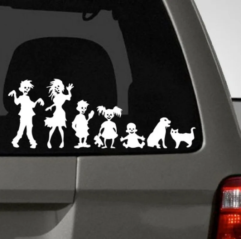 SLIVERYSEA 10 см * 30 виниловые автомобильные наклейки и Переводные картинки зомби на