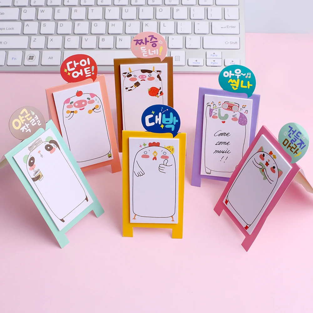 Креативный Забавный блокнот для заметок с животными наклейки планировщика