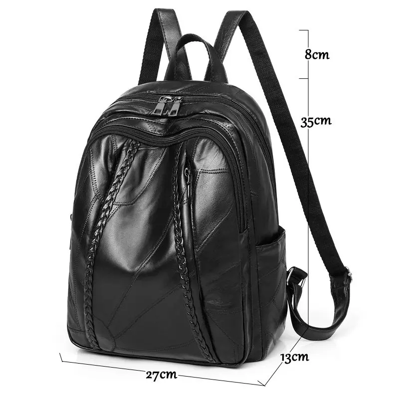 Винтажный натуральный кожаный рюкзак для женщин Mochila Feminina большой емкости рюкзак школьный рюкзак сумки для девочек-подростков сумка для женщин