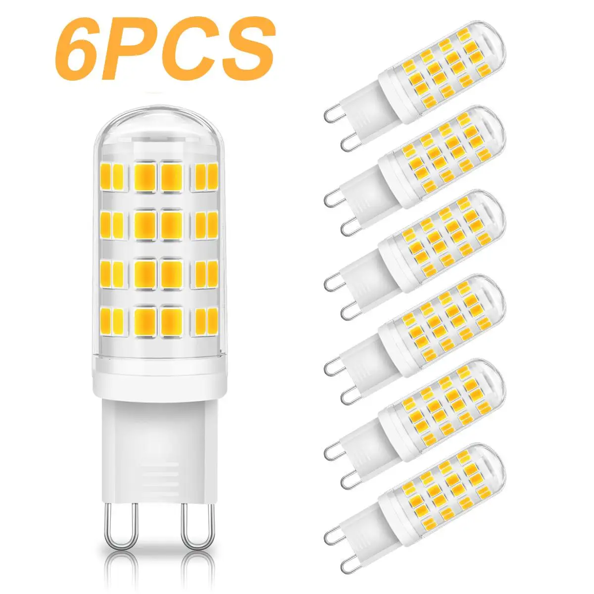

12PCS Brightest G9 LED Lamp AC220V 6W 8W Ceramic LED Bulb Warm/Cool White Spotlight replace Halogen Light 3000K