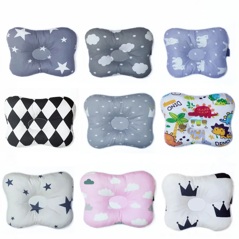

Baby Pillow Newborn Head Shaping Pillows Cotton Breathable Concave Pillows To Prevent Flat Head Ergonomic Pillow Star Cloud