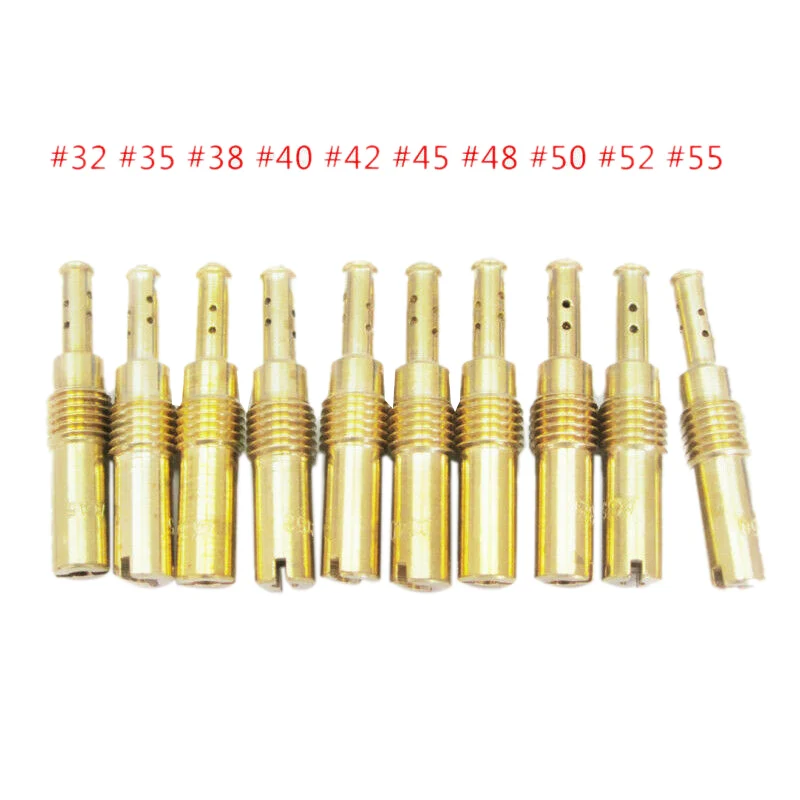 10Pcs Carburetor Main Jet Kit & Slow/Pilot for PWK Keihin OKO CVK PWM NSR KSR Motorcycle |