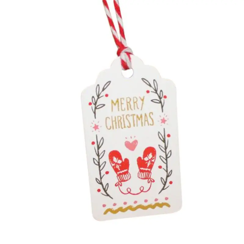 GTBL 50 шт в наборе бирки для рождественских подарков Винтаж этикетки Бумага