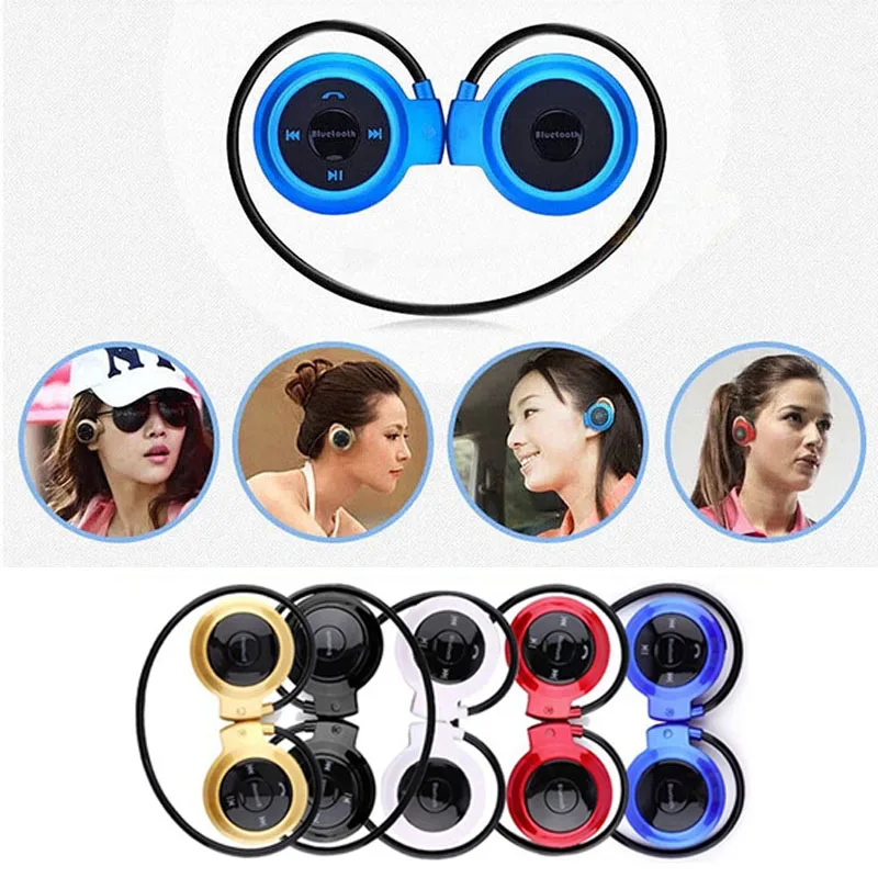 Разноцветные беспроводные наушники Bluetooth для бега Спортивная стереогарнитура