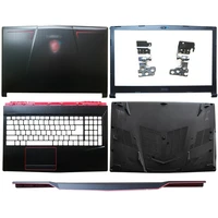 new laptop lcd back coverfront bezelhingeshinges coverpalmrestbottom case for msi ge63 ge63vr 3077c1a213hg017 3076p5a211