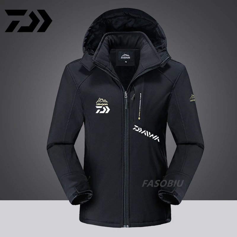 

Мужская уличная спортивная одежда Daiwa для рыбалки зимние осенние рыболовные куртки водонепроницаемые теплые флисовые толстые куртки для к...