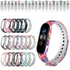 Ремешок силиконовый для смарт-часов Xiaomi Mi Band 56, сменный модный спортивный браслет с принтом, аксессуары для наручных часов