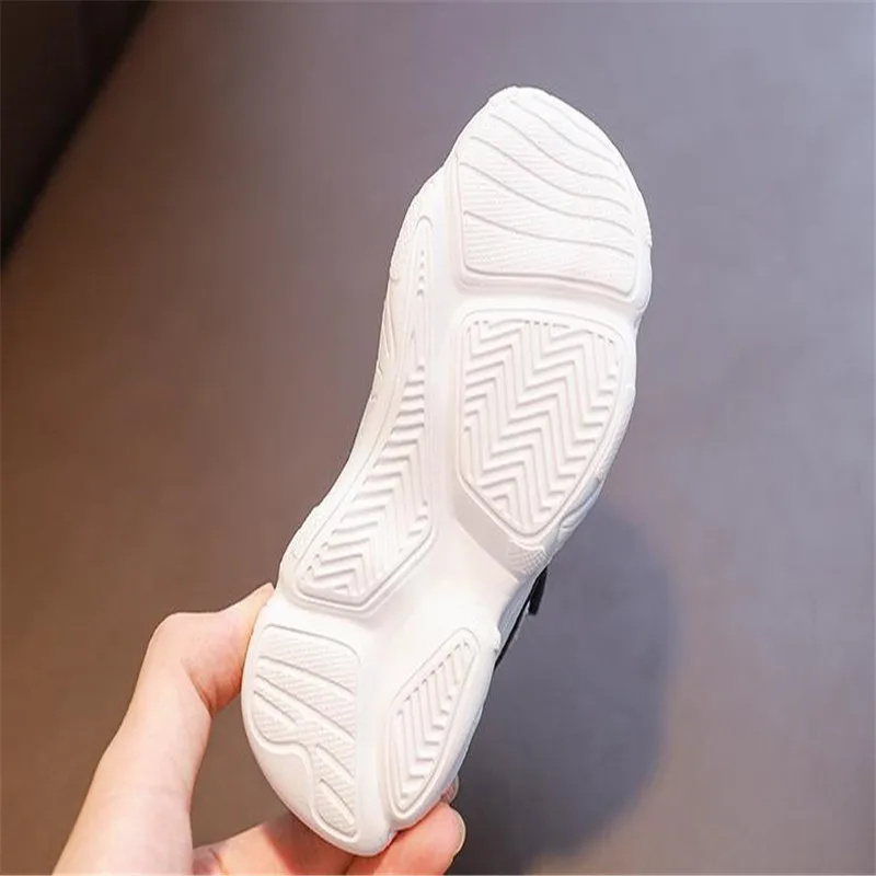 

New Hot-Selling Boys' White Shoes, Girls' Sports Shoes, Baby Toddler Shoes, Fashionable lightweight Breathable Mesh Sports Shoes