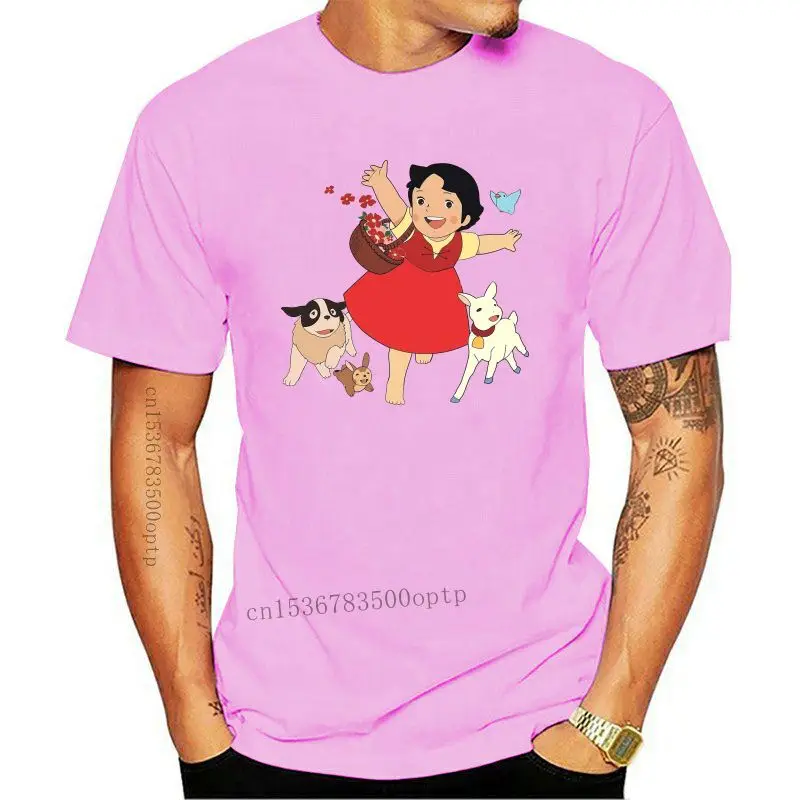 

Heidi The Girl From The Alps T Shirt for Men Pure Cotton Novelty T-Shirt Round Collar Tee Shirt Short Sleeve Tops Gift Idea