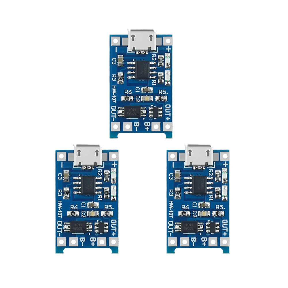 Зарядная плата TP4056 для литиевой батареи 5 В 1 А Micro USB 18650 модуль зарядного