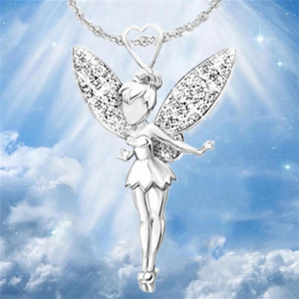 2022 Дамы Ожерелье Цветок Фея Эльф Изысканная Мода Девушка Симпатичные Крылья