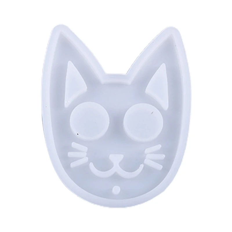 

Super Glossy Self-defense Cat Keychain Crystal Epoxy Resin Mold Pendant Silicone Mould DIY Crafts Jewelry Necklace Making Tool
