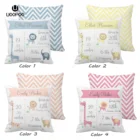 Пользовательские Детские наволочки для подушек, милые синие джунгли, животные, слон, лев, наволочки для подушек, мальчик, девочка, раньше рождения