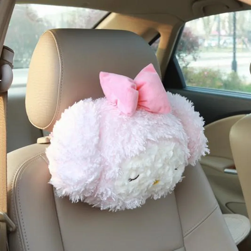 Милая мягкая розовая пудра Девочка Сердце мерлот кролик плюшевый подголовник