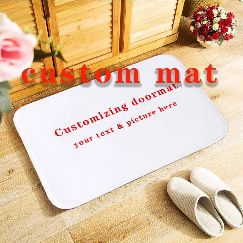 

40x60cm doormat Custom mat anti-slip door mat, printed your design picture photo, customized Carpet for Bath Door Living Room