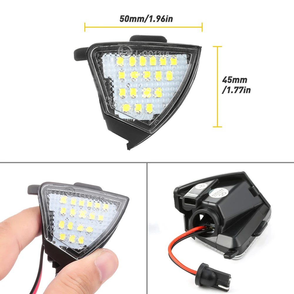 2 шт. ошибок светодиодный под зеркало светильник лужи лампа для Volkswagen VW Golf 5 Mk5 MkV GTI