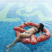 swimming ring adult ltoys bread donut kids inflatable toy outdoor swimming ring adult child for 3 people beach pool sea toy