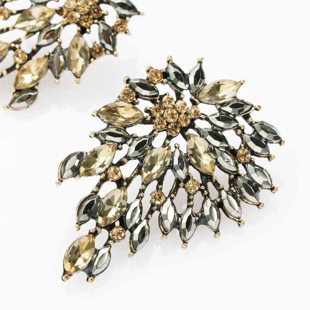 Женские серьги подвески с кристаллами 4 цвета|Серьги-подвески| |