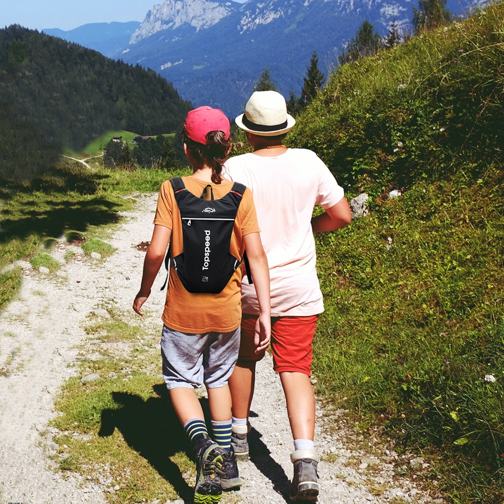 INOXTO Children's Trail Running-Ultra-light 5L Backpack, Running Moisturizing Vest, Suitable for Marathon Bikes, 1L Water Bag