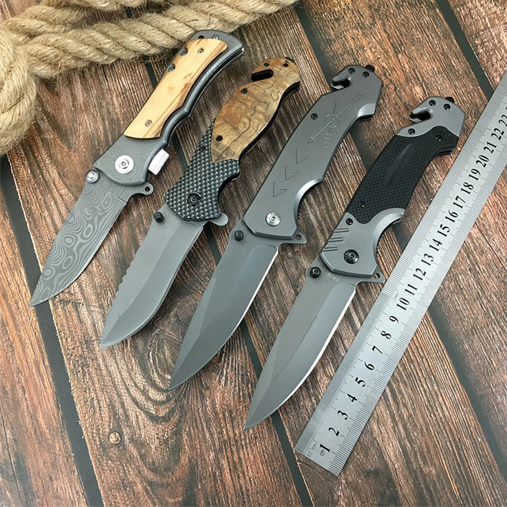 

9" G10 Multi-function Folding Tactical Survival Knives Hunting Camping Blade Multi High Hardness Military Survival Knife Pocket