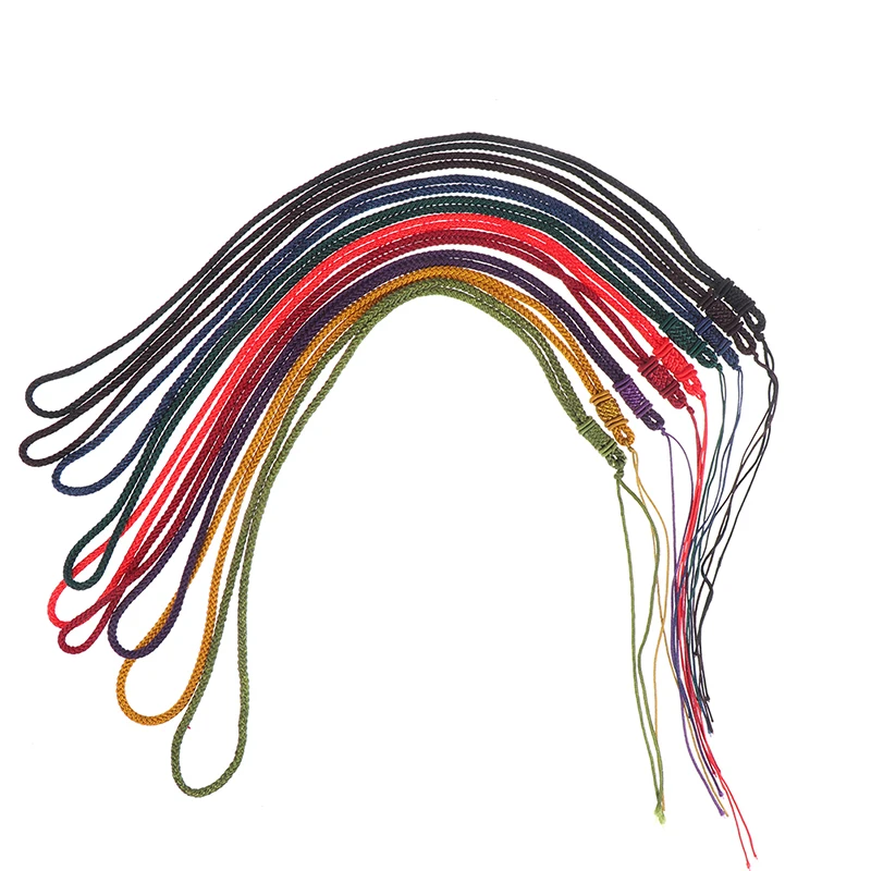 

2pcs Hand Knited Necklace Silk Thread Knot Cord For Pendant-long Cord