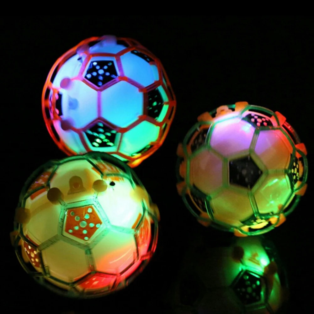 Светодиодный светящийся прыгающий мяч для детей сумасшедшая музыка футбол