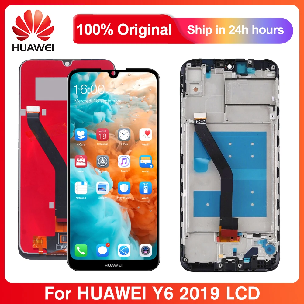 ЖК-дисплей для Huawei Y6 2019 с сенсорным экраном дигитайзер запчасти MRD-LX1F LX1 LX3 LX1N