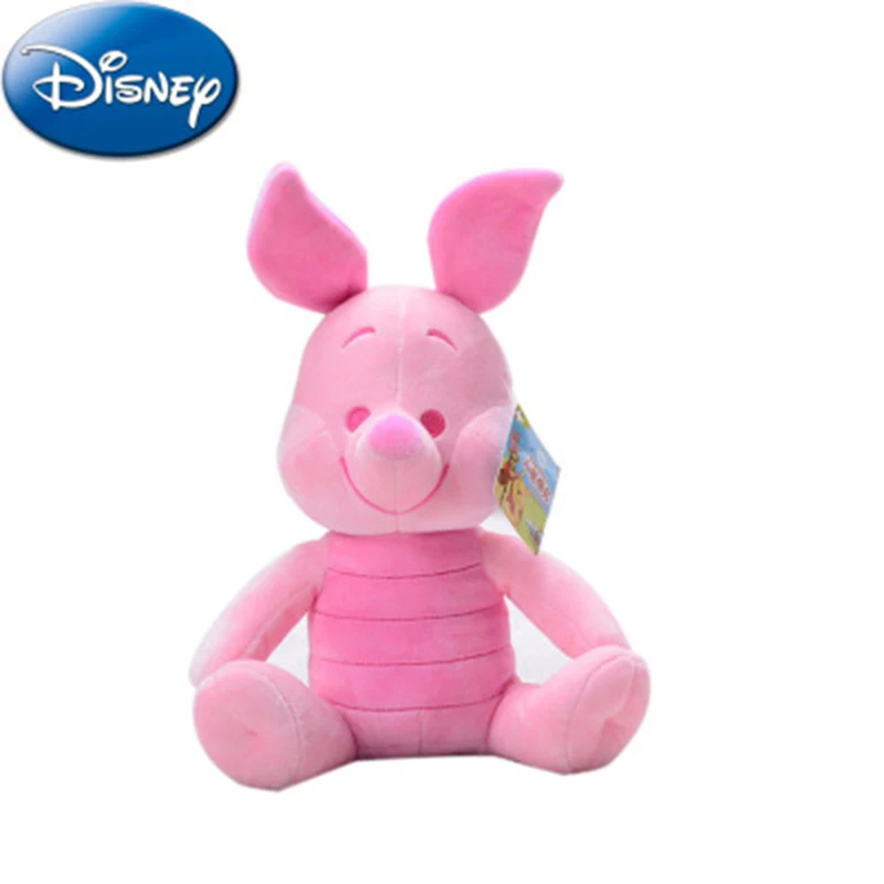 

23cm Disney Genuine Cartoons Short Plush Doll Pink Pig Jump Tigger Winnie Kids Toys Birthday Christmas Valentine's Gifts
