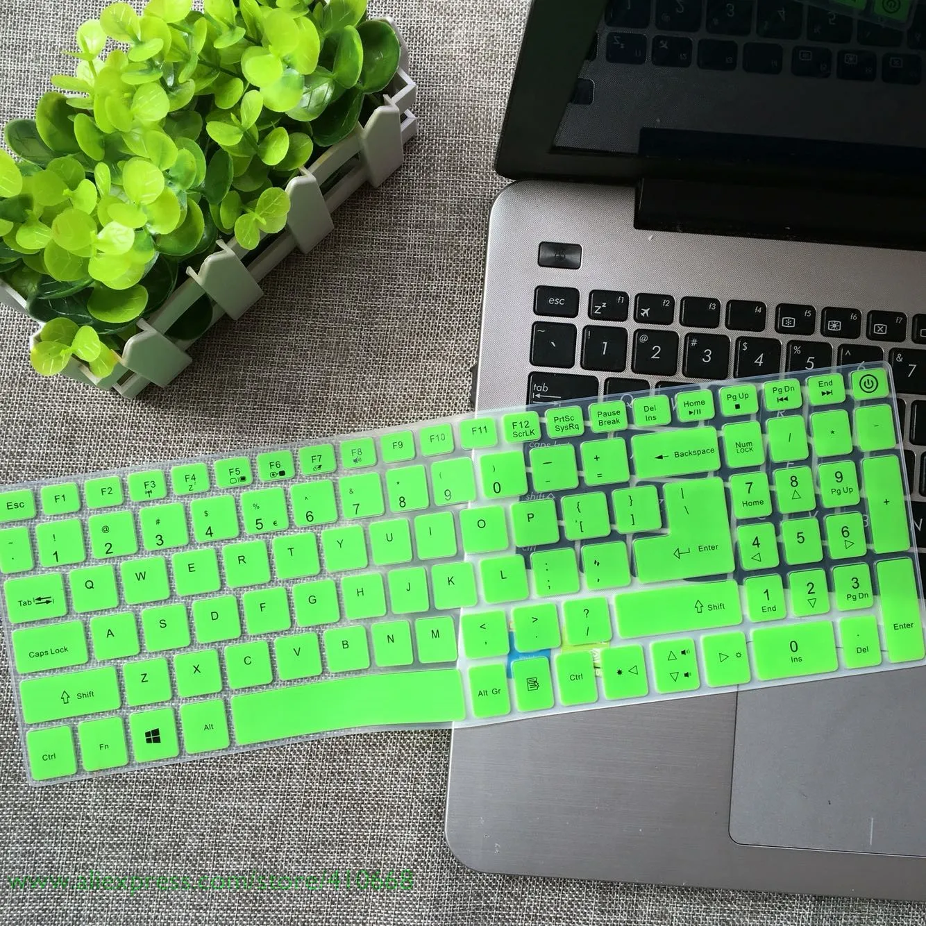 Green 15,6 15 дюймов силиконовая клавиатура протектор кожного покрова для acer Aspire 5 A515 A515-15 A515-15G E5-523G E5-576G E5 523G 575G 576G - Цвет: Green