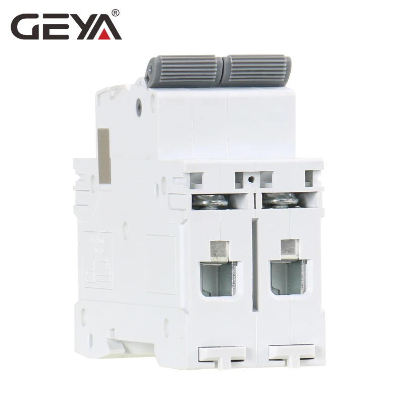 Мини выключатель GEYA MCB 6KA 2P 500 в Din рейка DC 6A 10A 16A 20A 25A 32A 40A 50A 63A для Солнечной PV