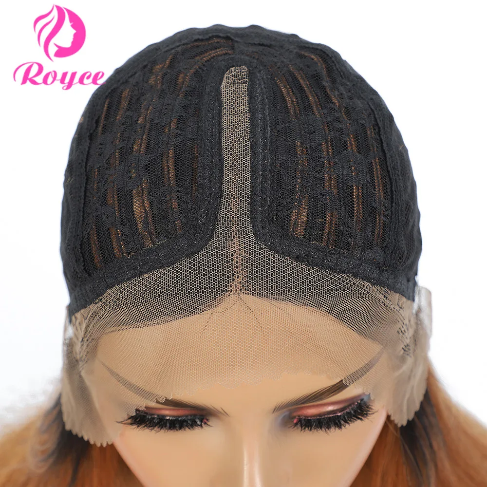 

Royce 1B/30 Orange Lace Wig 8-30inch T Part Straight Lace Closure Human Hair Wigs Remy Brazilian Straight Hair Wig Pre Plucked