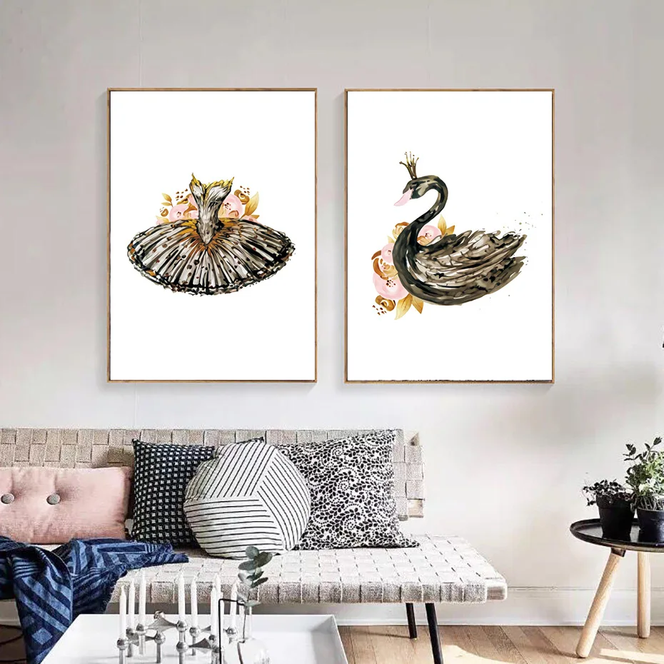 Dance Painting Studio Classroom Training Center Decoration Dancing Ballet Art Room | Дом и сад