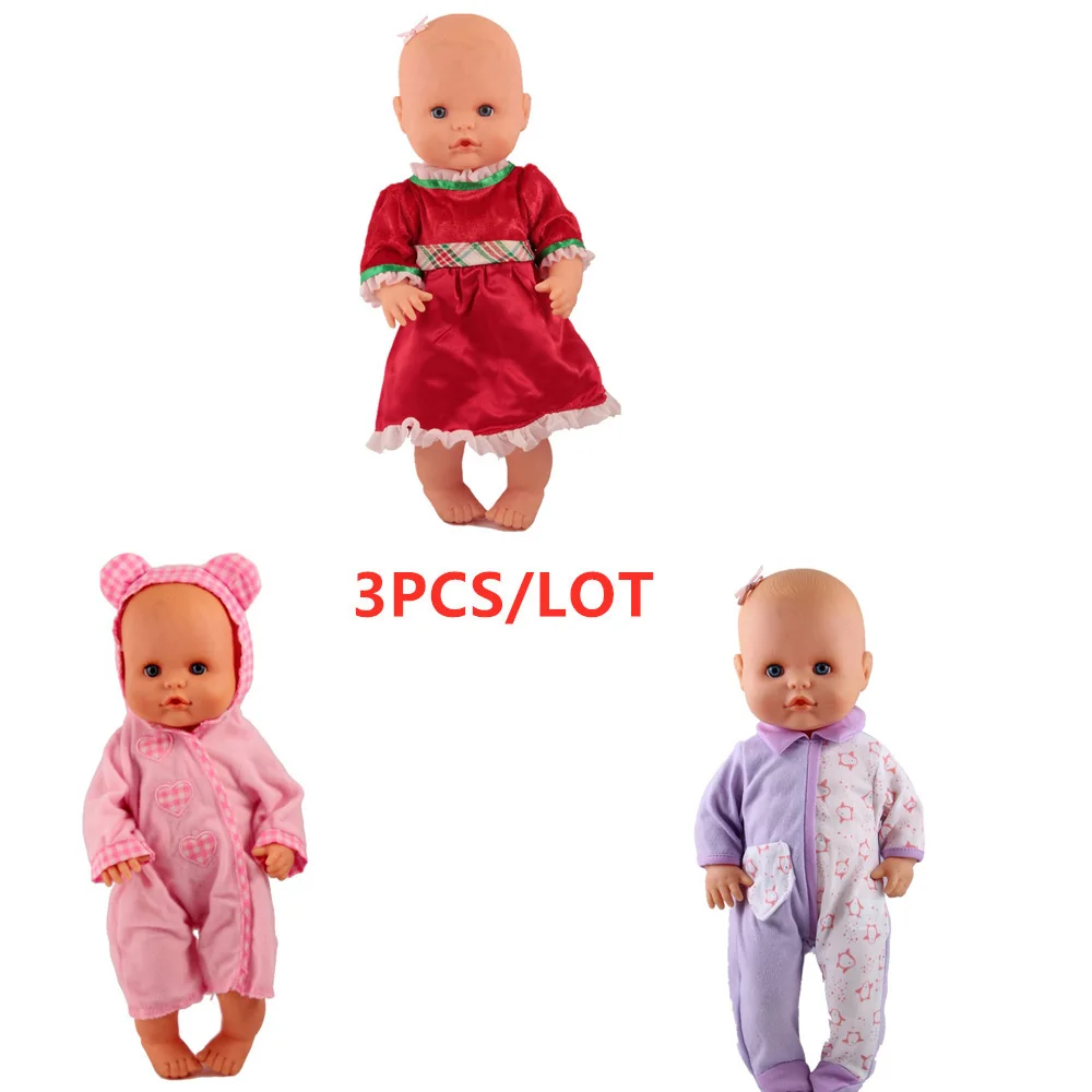 style 4 35 см Nenuco кукольная одежда Nenuco Ropa y su Hermanita, 3 шт., 1 синее флокирование, кружевное платье, 1 красный комбинезон с овечьей шерстью, 1 комплект одежды 3 в 1 - Цвет: style 4