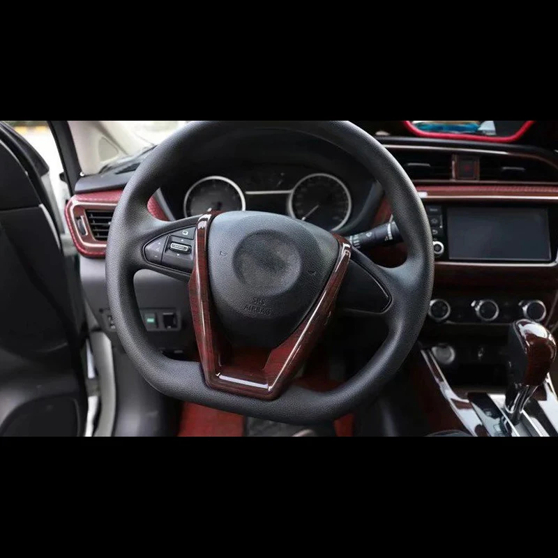 Для Nissan Lannia 2016 2020 1 шт. ABS хромированный чехол на руль для салона автомобиля