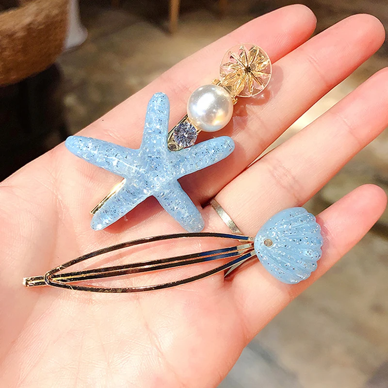 2 шт./компл. для девушек элегантное оболочка жемчуга с вышивкой в виде звездочек