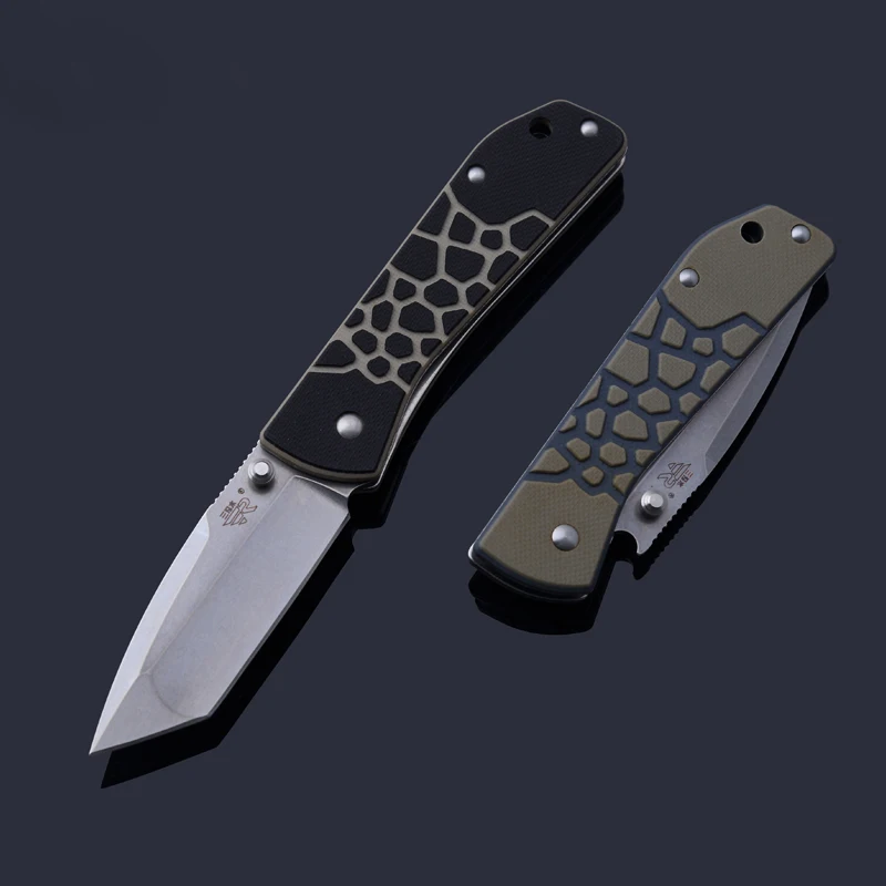 Sanrenmu 7071 из высокоуглеродистой нержавеющей стали EDC карманный складной нож 12CR27