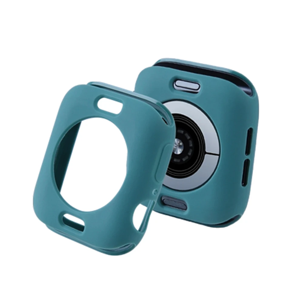 

Soft Silicone Case for Apple Watch strap 3 2 1series 38MM 42MM Protective Shell Bumper for iWatch band 4 5 44MM 40MM accessories